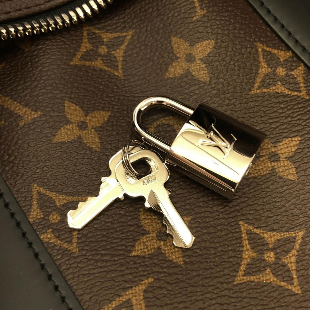 Louis Vuitton Marron Coated Canvas Boston Bag