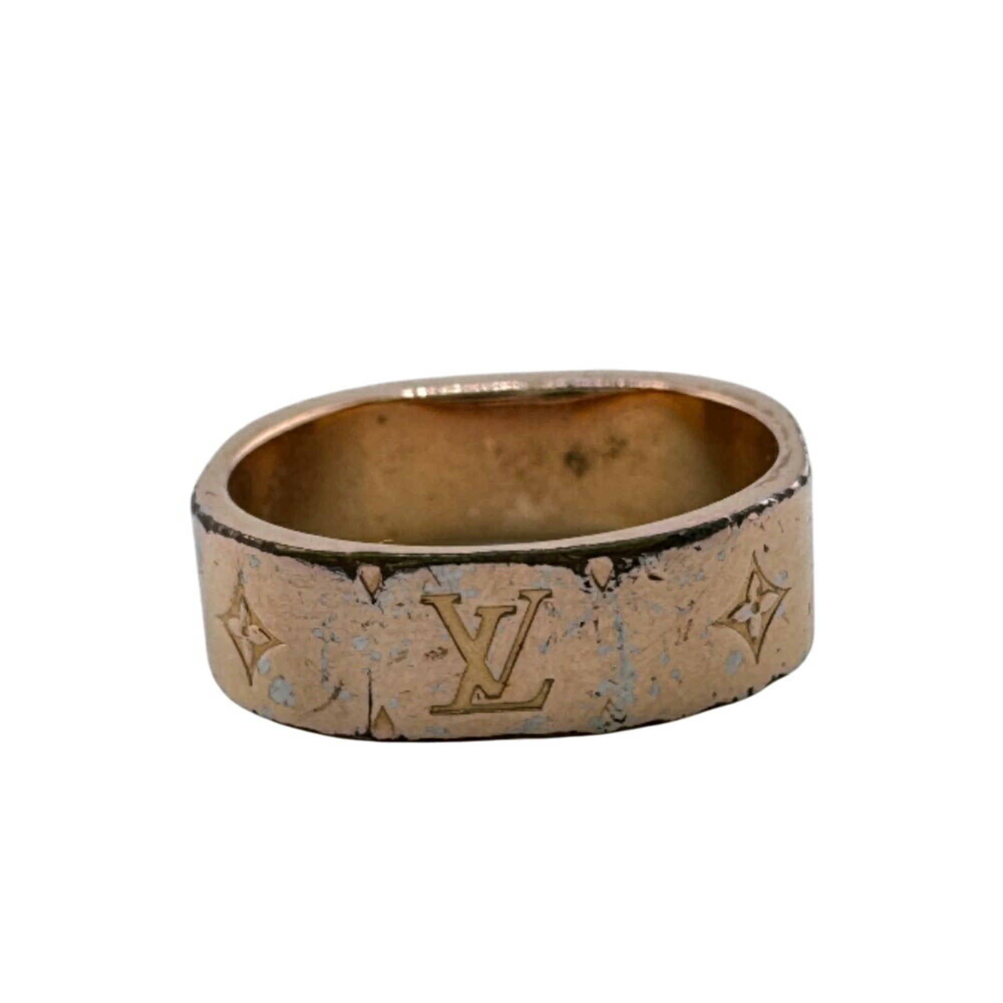 Louis Vuitton Pink Gold Metal Band Ring