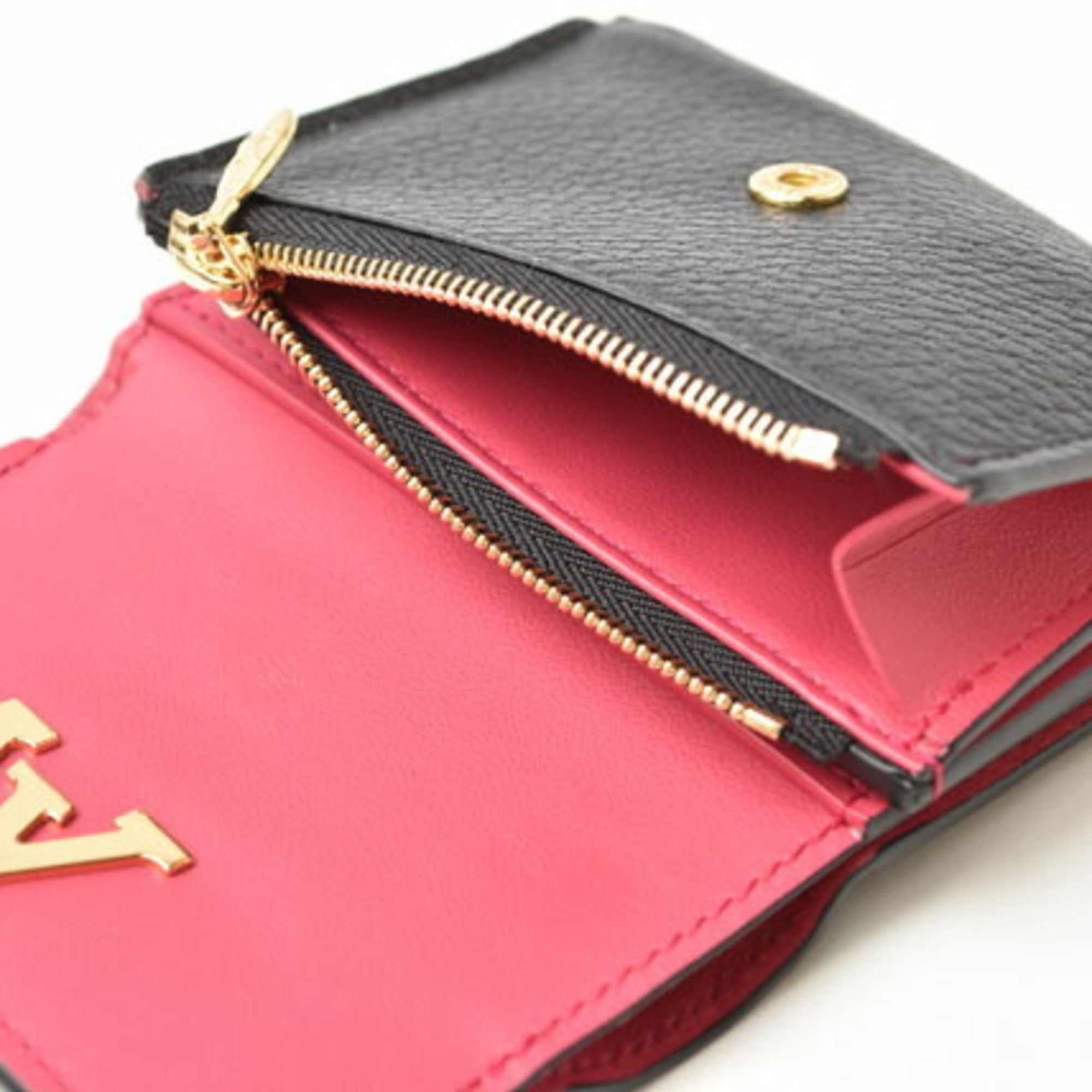 Louis Vuitton Taurillon Noir Leather Wallet (Tri-Fold)
