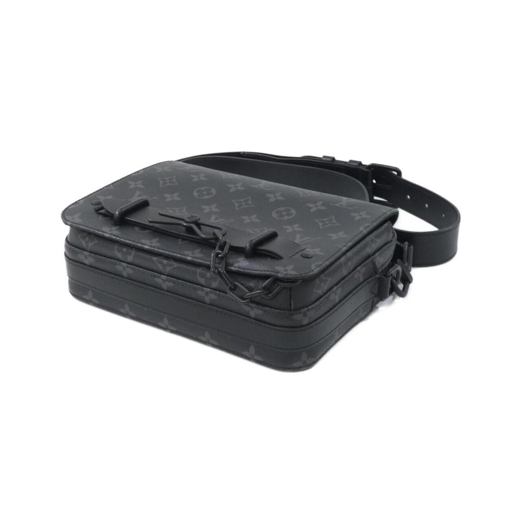 Louis Vuitton Black Coated Canvas Shoulder Bag
