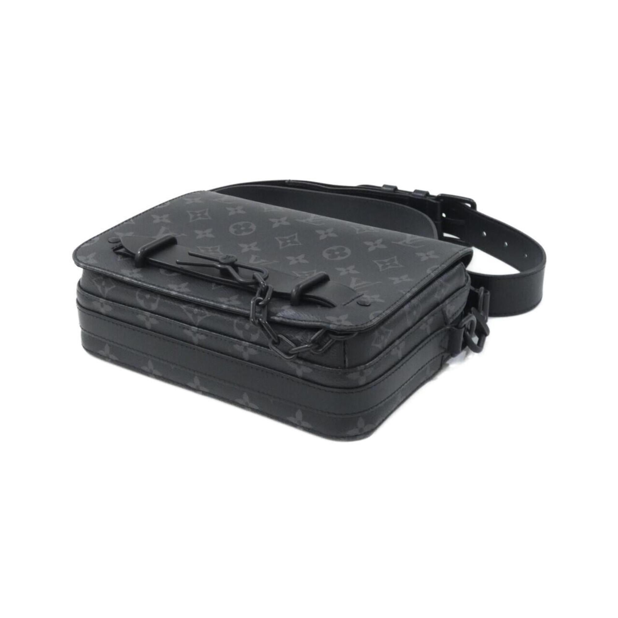 Louis Vuitton Black Coated Canvas Shoulder Bag