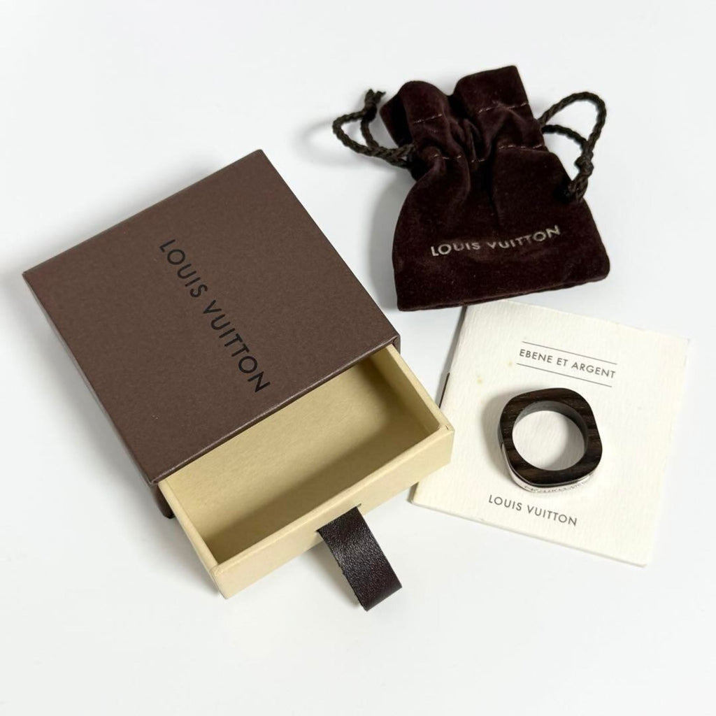 Louis Vuitton Metal Wood Band Ring