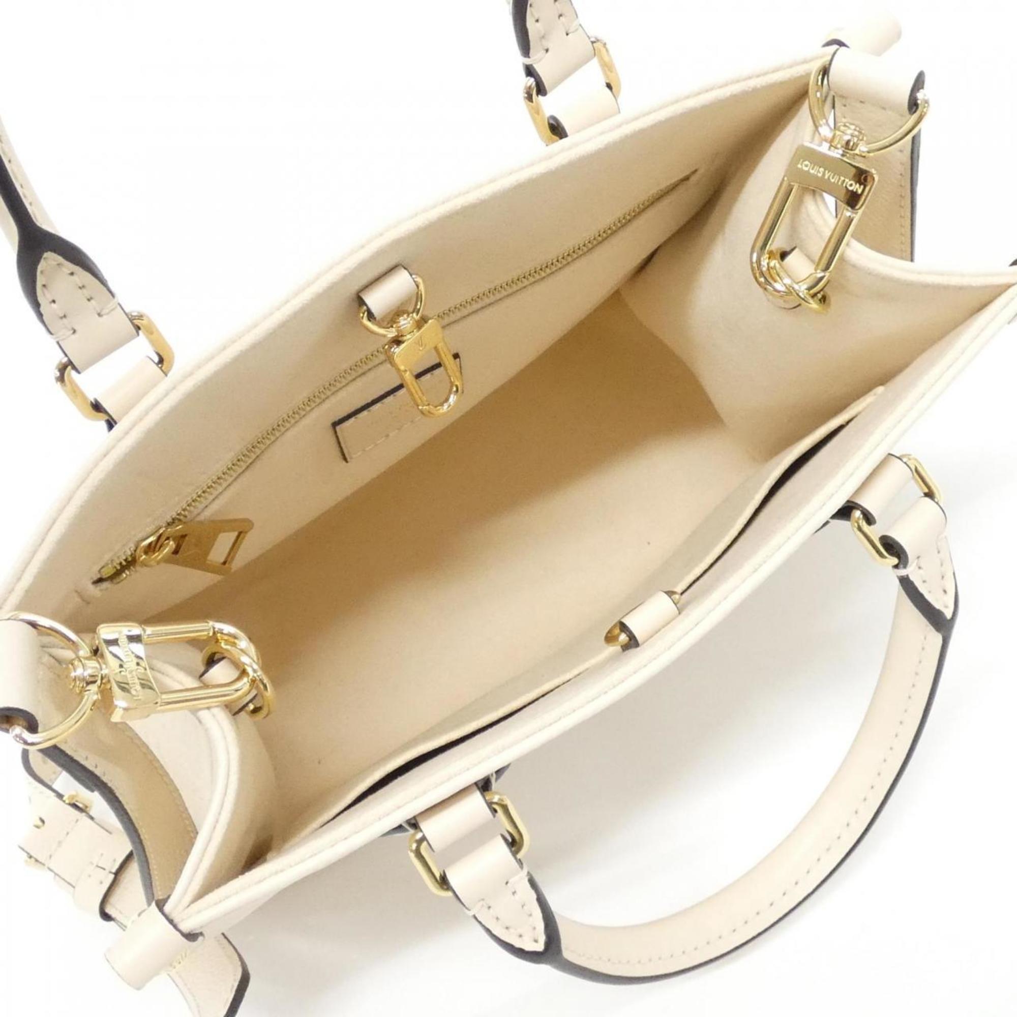 Louis Vuitton Beige Leather Handbag