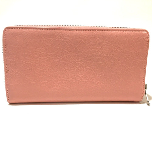 Balenciaga Beige Leather Long Wallet (Bi-Fold)