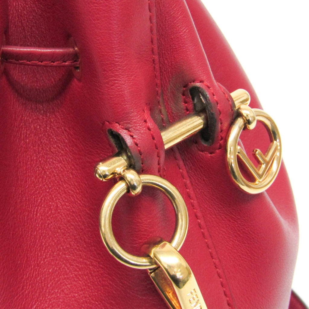 Fendi Red Color Leather Shoulder Bag