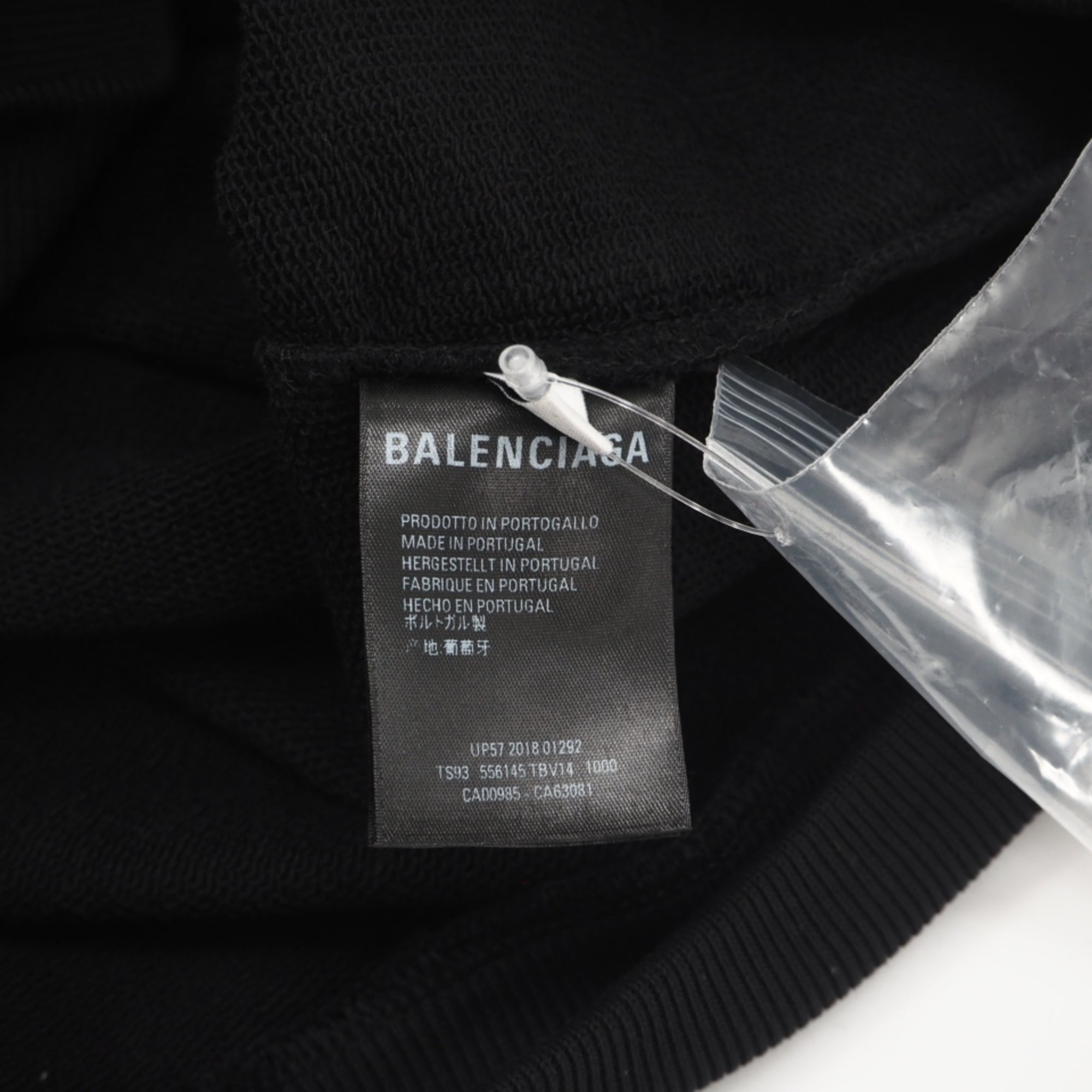 Balenciaga Black Red Color White Cotton