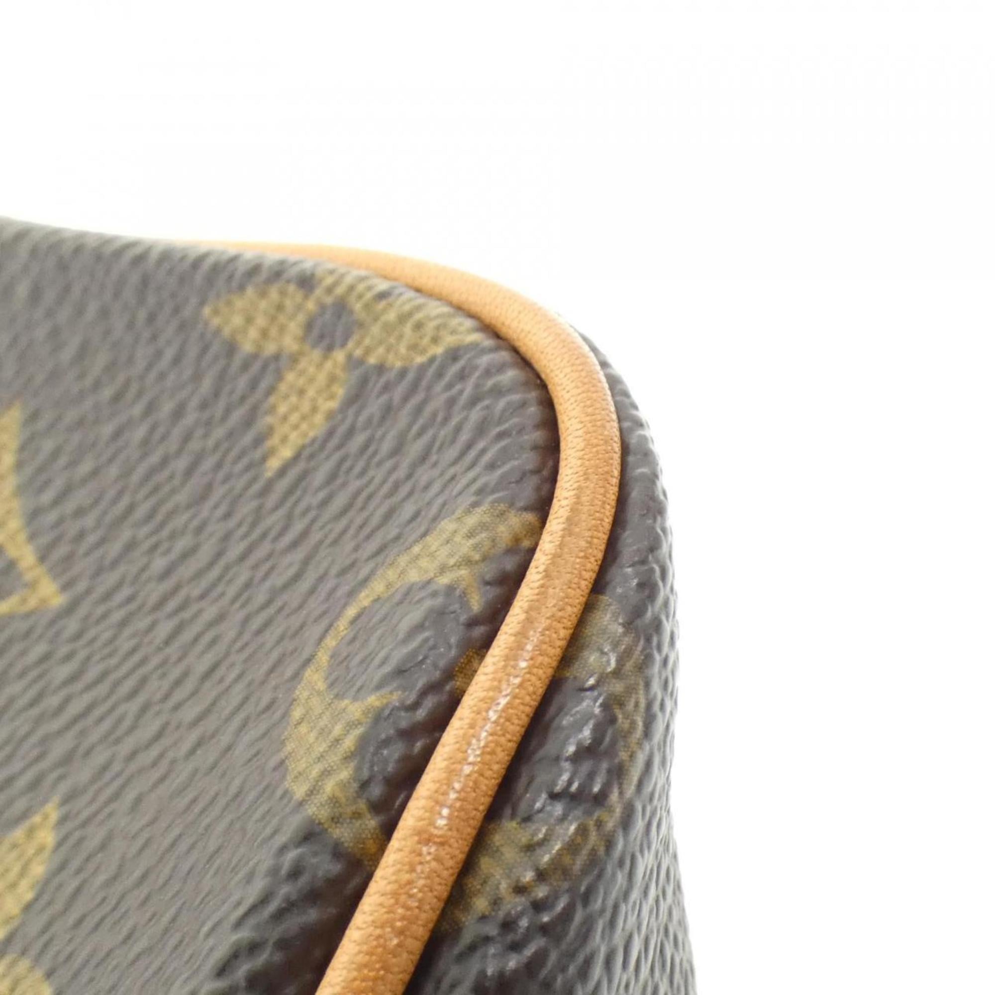 Louis Vuitton Marron Coated Canvas Handbag