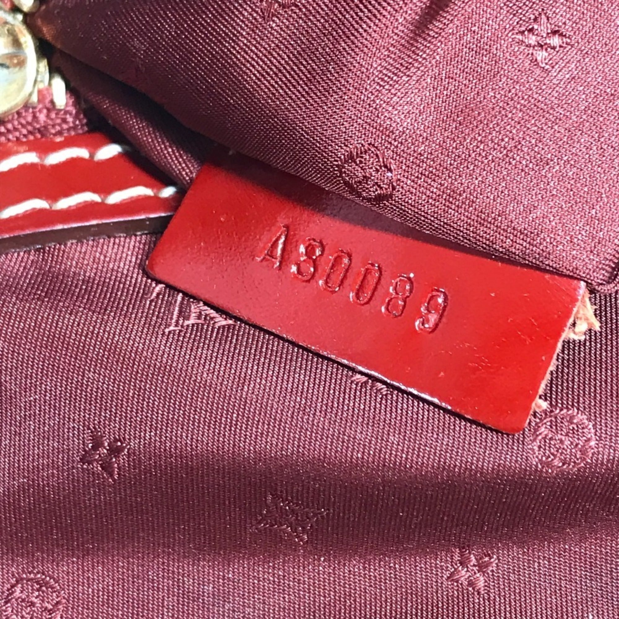 Louis Vuitton Red Color Tanami Suhali Leather Handbag Tote Bag