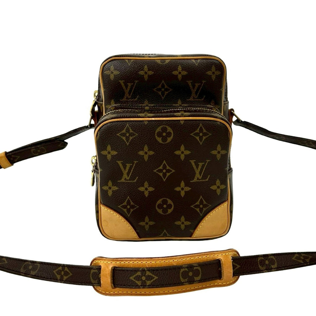Louis Vuitton Brown Leather Pvc Pochette Shoulder Bag