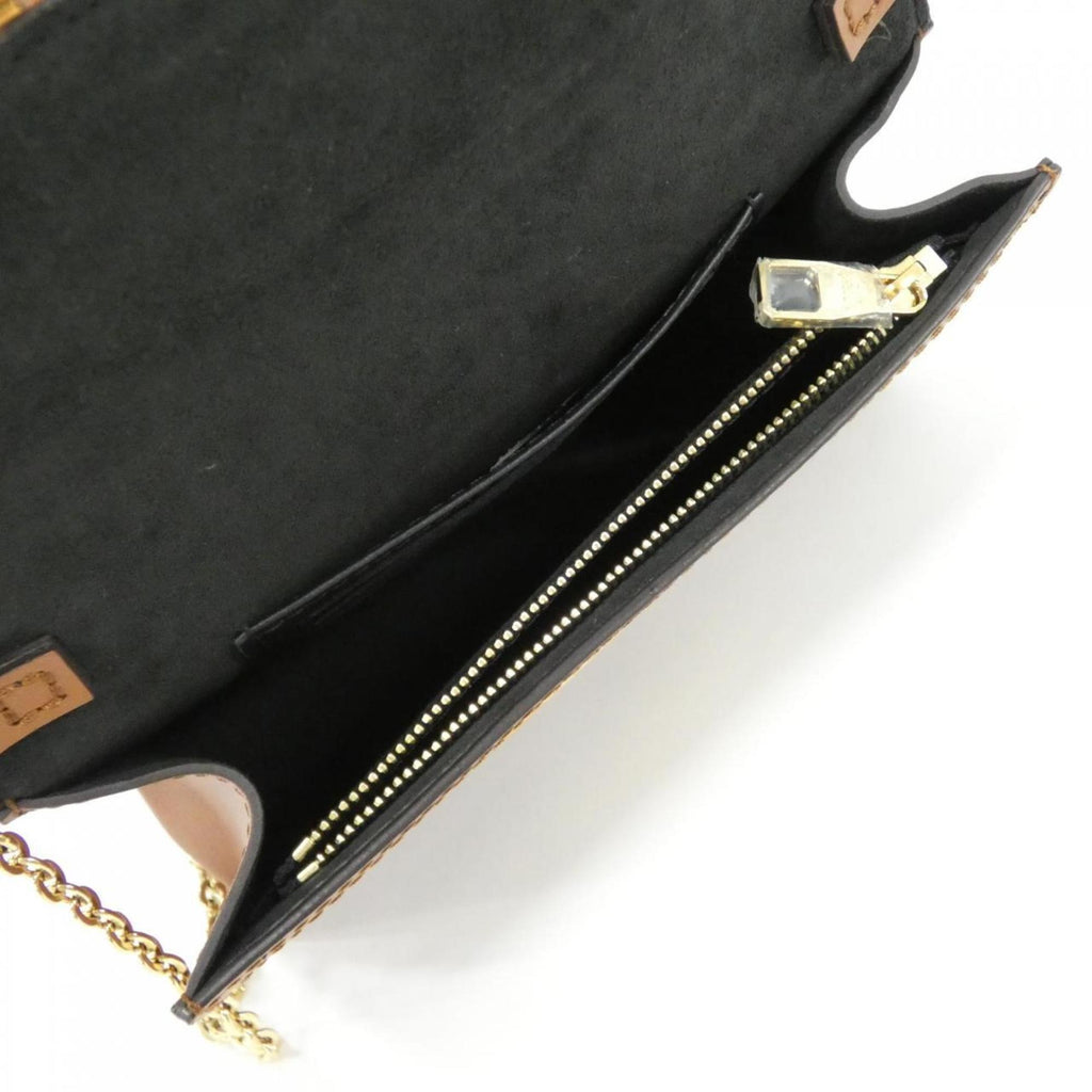 Louis Vuitton Brown Coated Canvas Chain/Shoulder Wallet