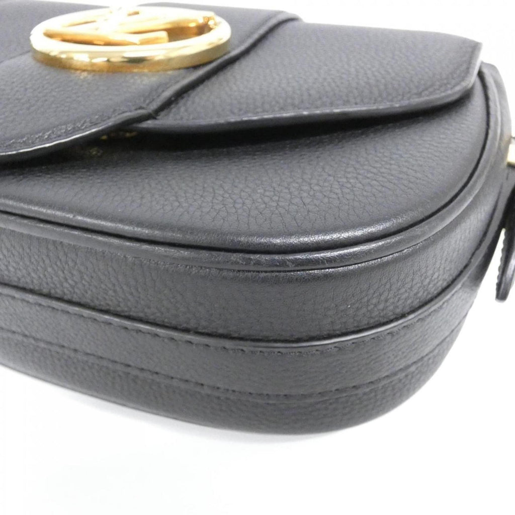 Louis Vuitton Black Leather Shoulder Bag
