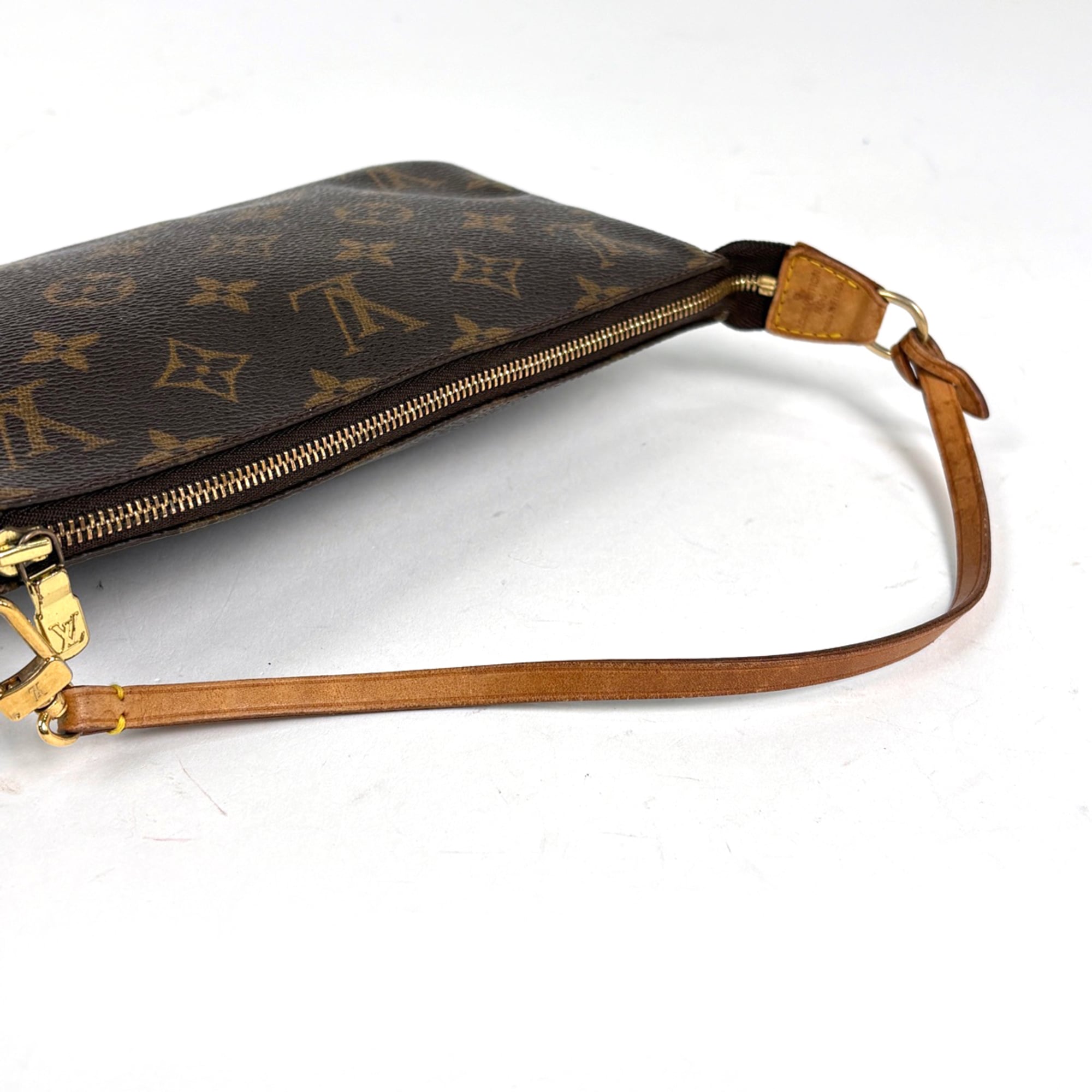 Louis Vuitton Brown Monogram Pochette Pouch