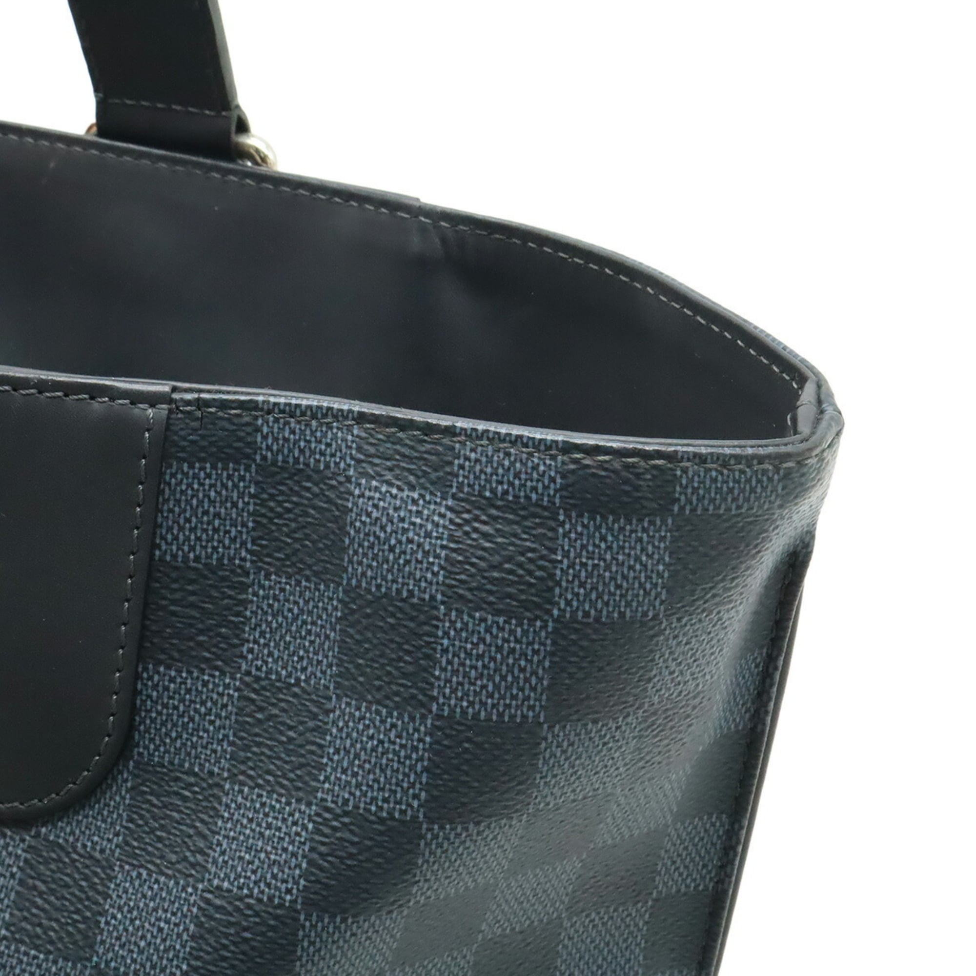Louis Vuitton Damier Cobalt Black Blue Pvc Shoulder Bag Tote Bag