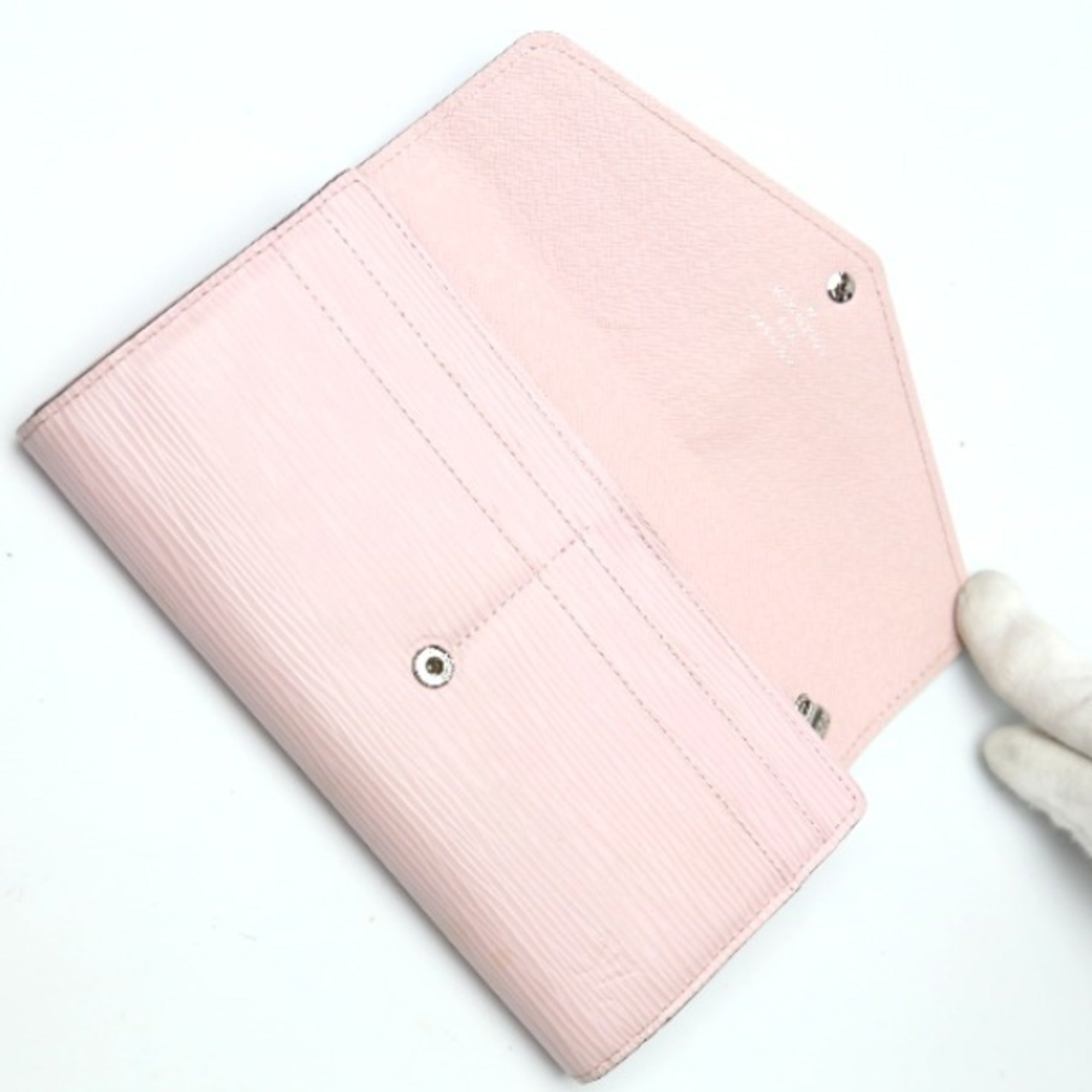 Louis Vuitton Rose Ballerine Epi Leather Long Wallet (Tri-Fold)