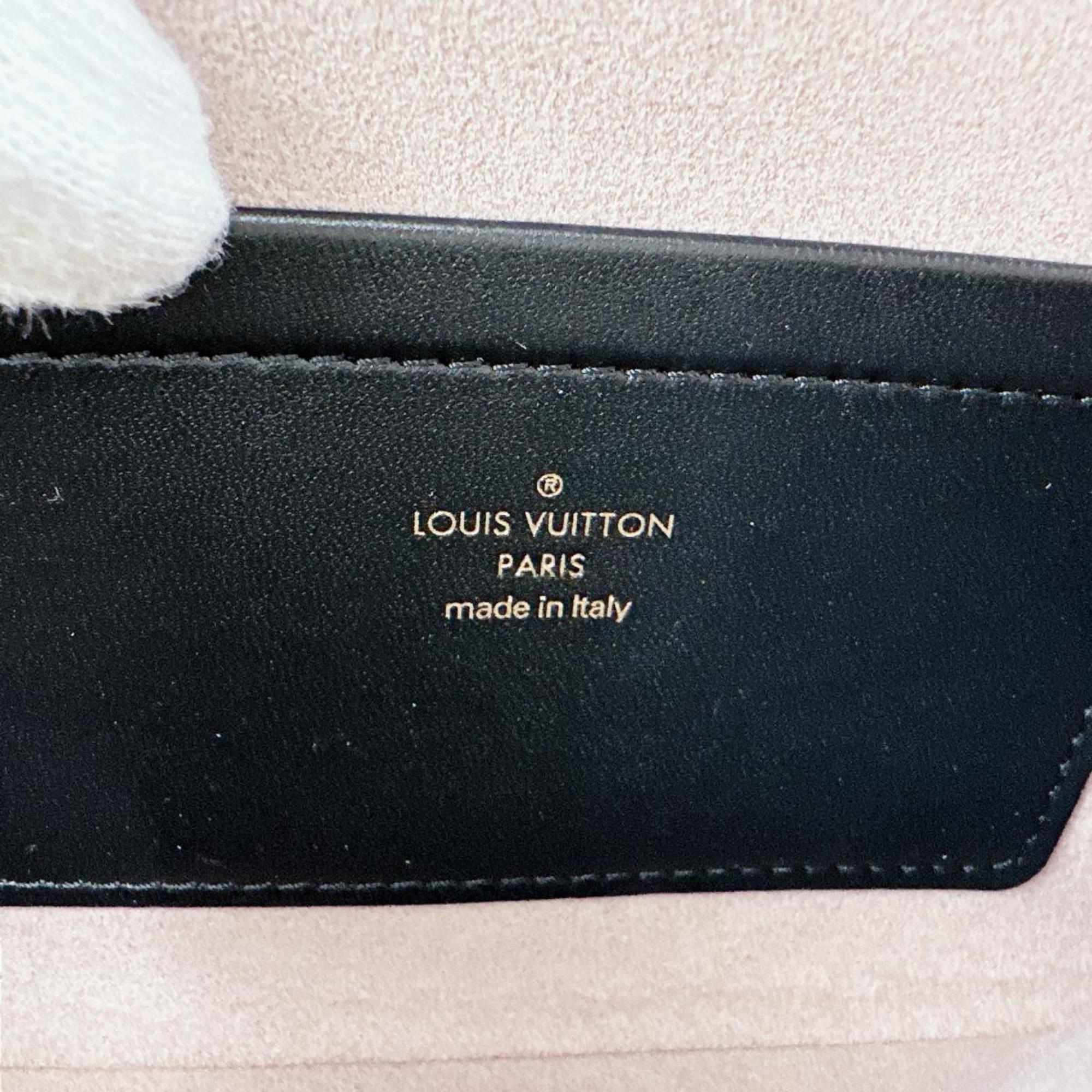 Louis Vuitton Black Leather Pochette Shoulder Bag
