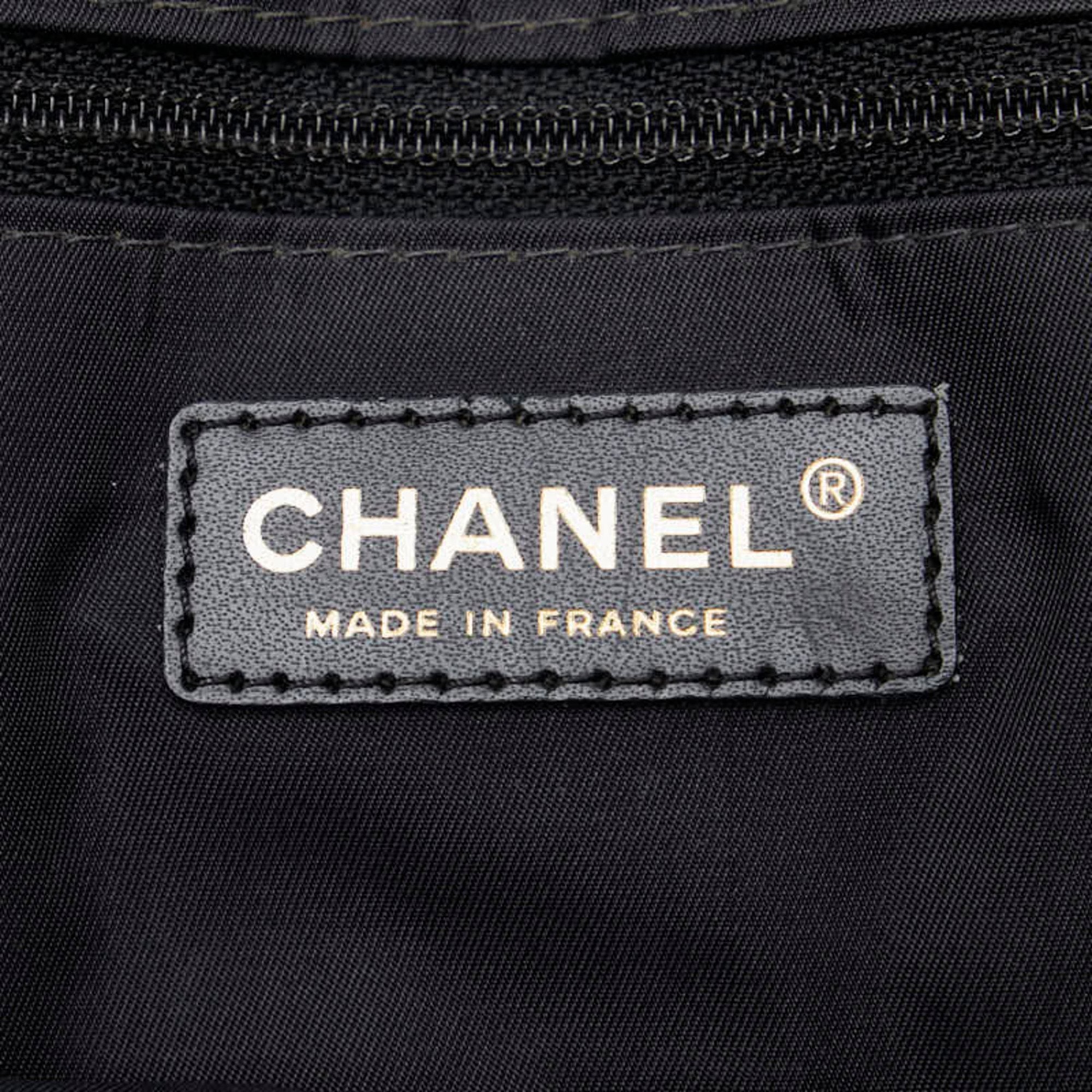 Chanel New Travel Line Black New Travel Line Pochette Pouch Tote Bag