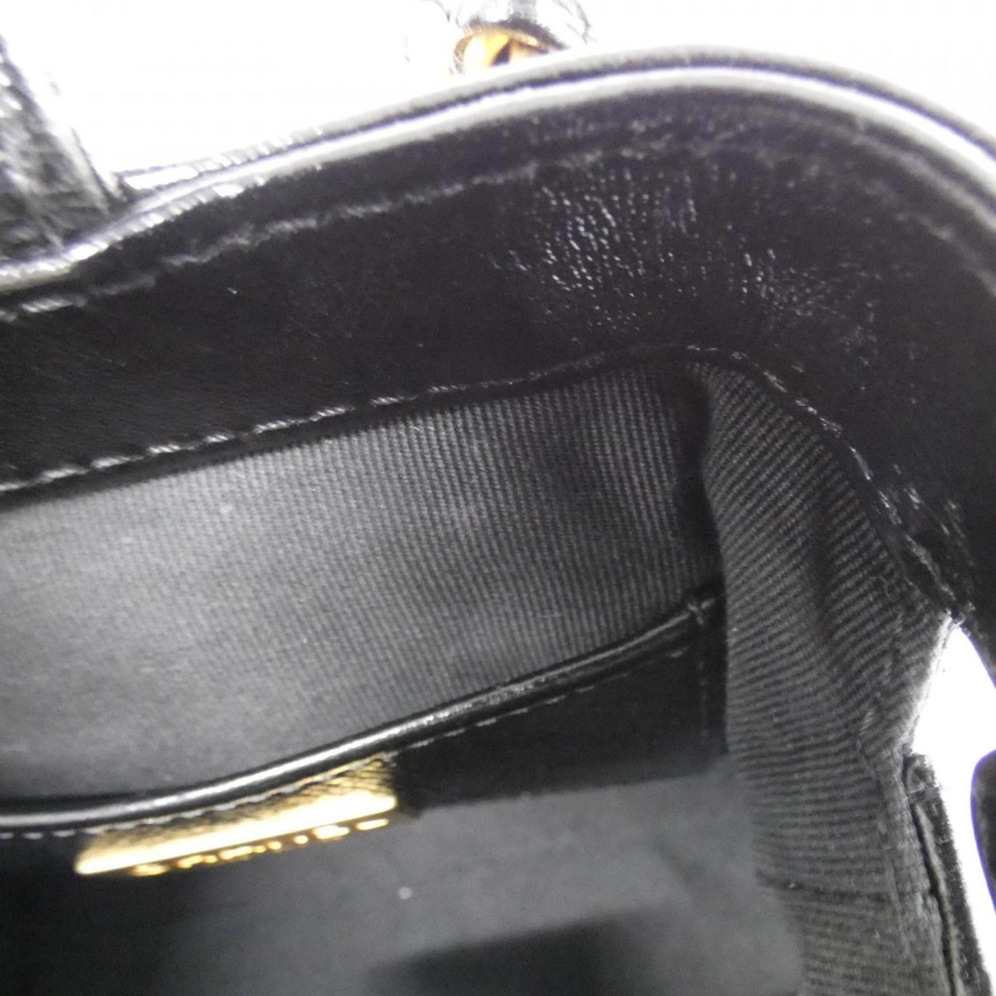 Chanel Black Leather Shoulder Bag