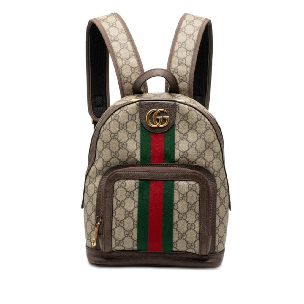 Gucci Ophidia Beige Multi-Color Pvc Leather Backpack (Pre-Owned)