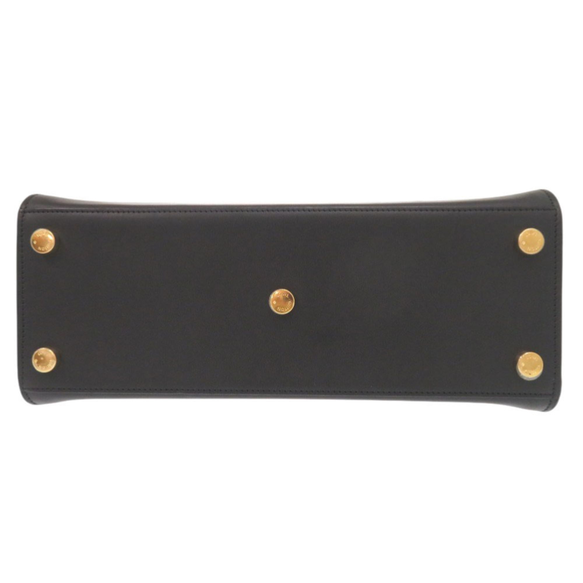 Louis Vuitton Black Leather Handbag