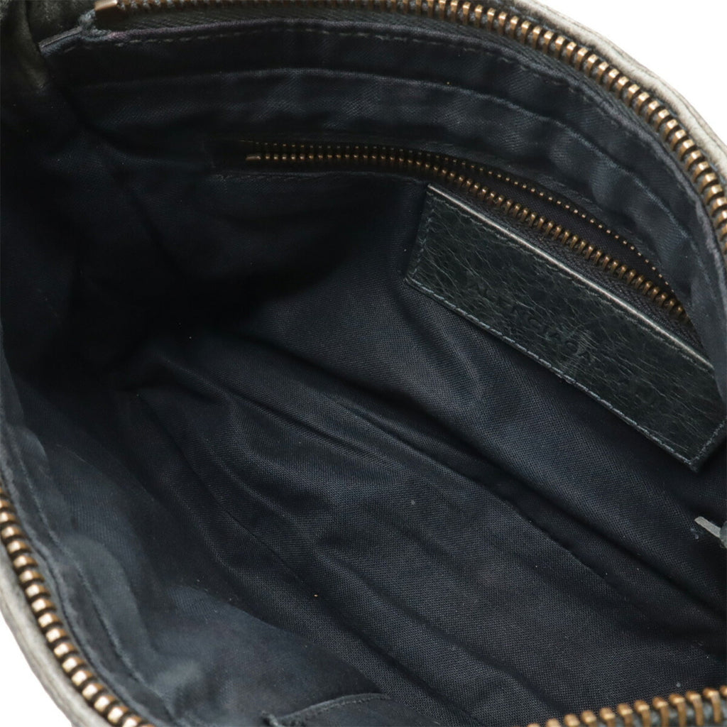 Balenciaga Green Leather Pochette Shoulder