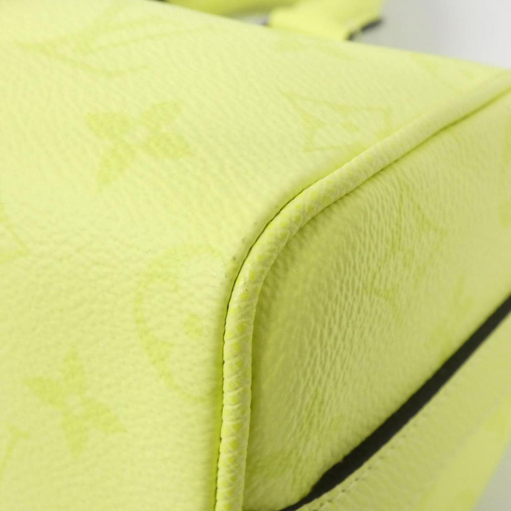 Louis Vuitton Citron Jaune Yellow Coated Canvas Leather Boston Bag