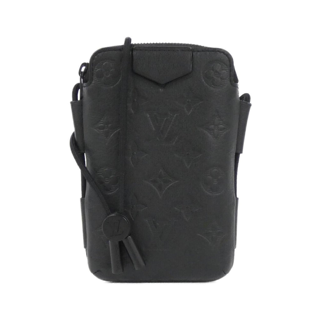 Louis Vuitton Black Leather Pouch Shoulder Bag