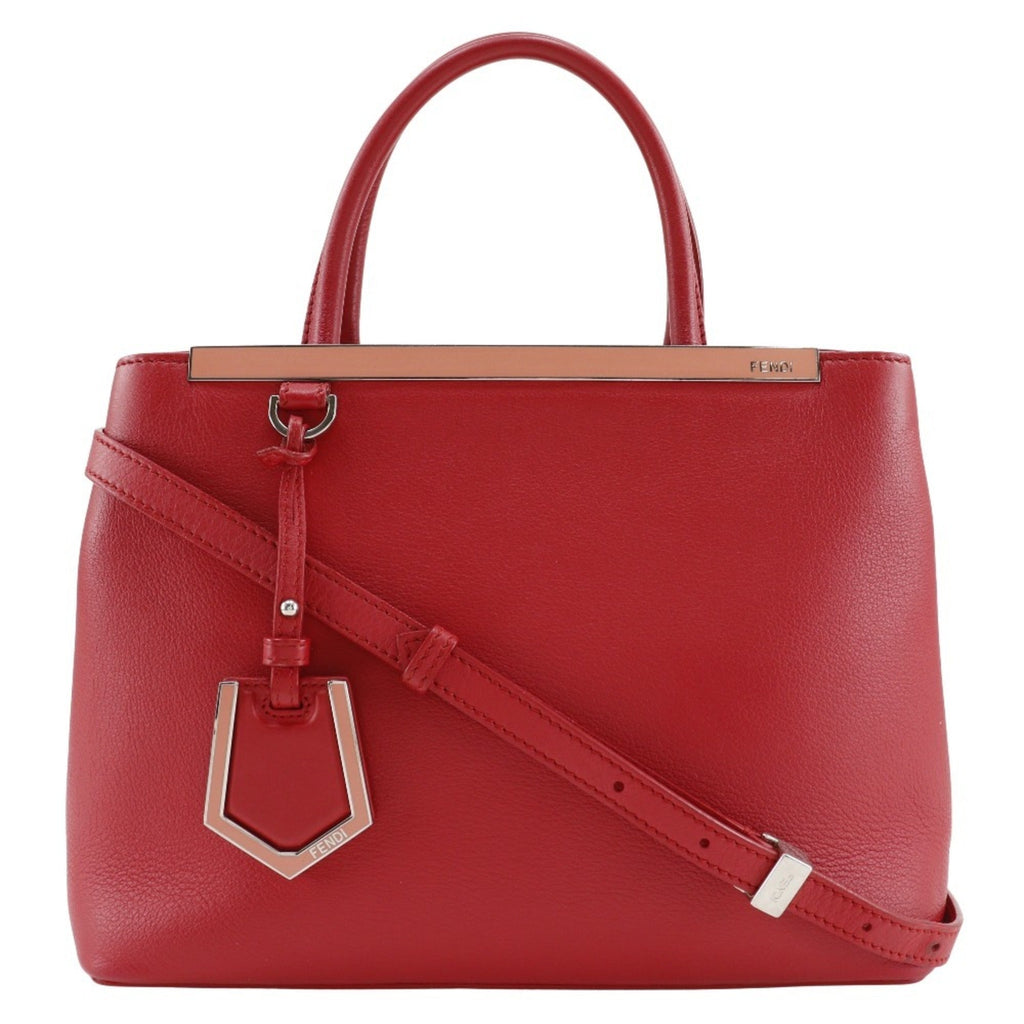 Fendi Red Color Leather Handbag