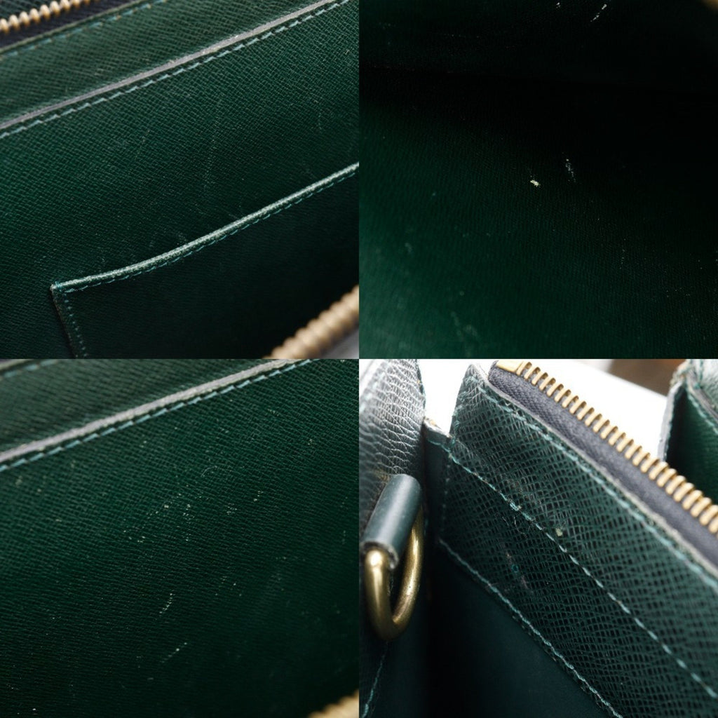 Louis Vuitton Episea Green Taiga Leather Briefcase