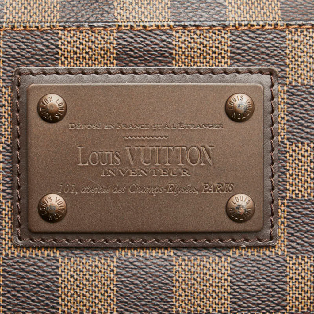 Louis Vuitton Brown Damier Canvas Pvc Leather Pochette Shoulder Bag