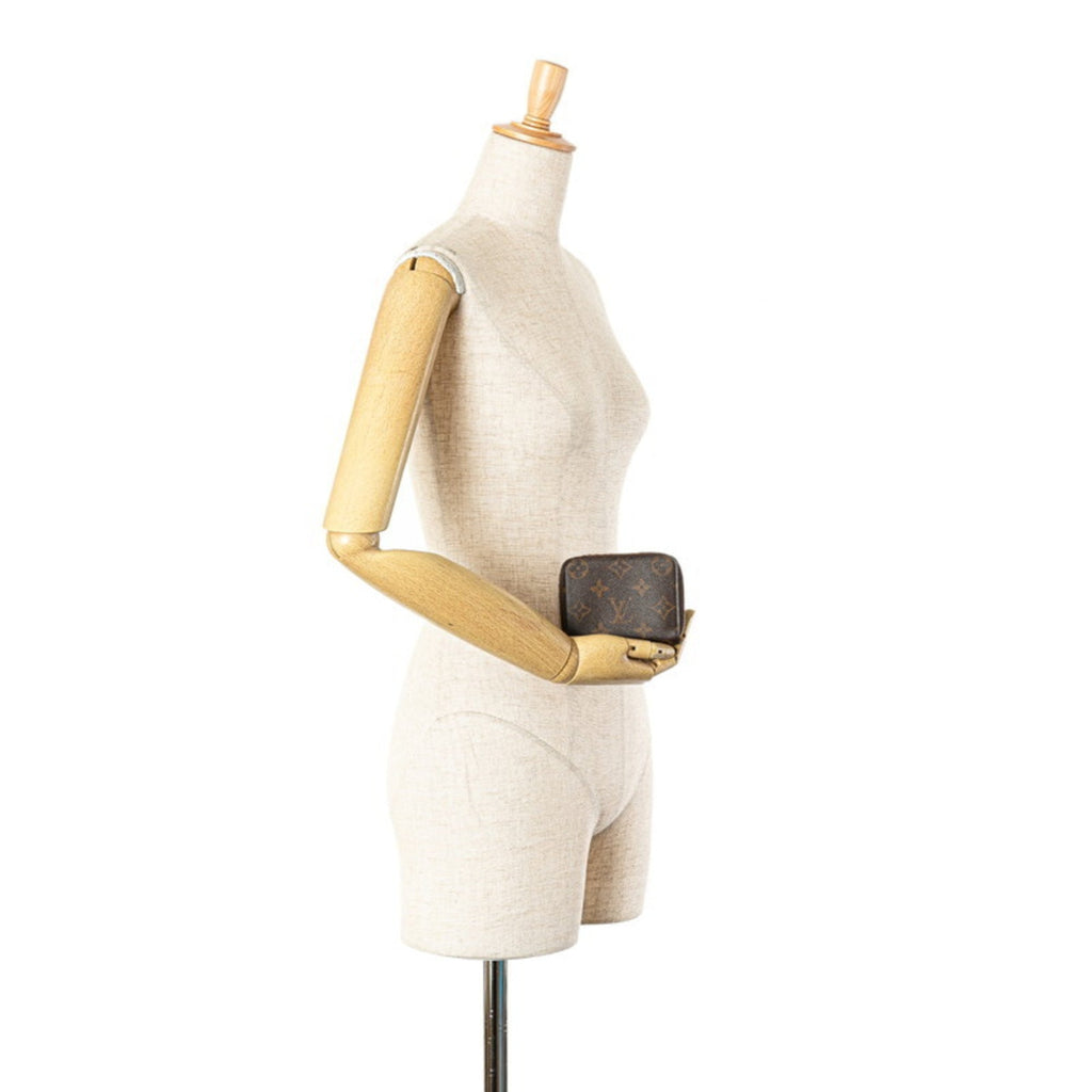 Louis Vuitton Brown Pvc Leather Coin Purse/Coin Case