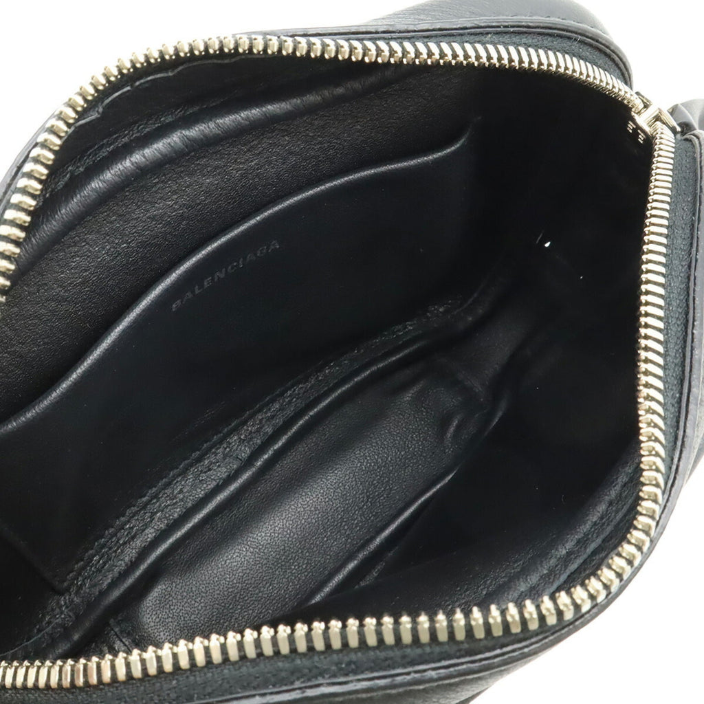 Balenciaga Black Leather Pochette Shoulder