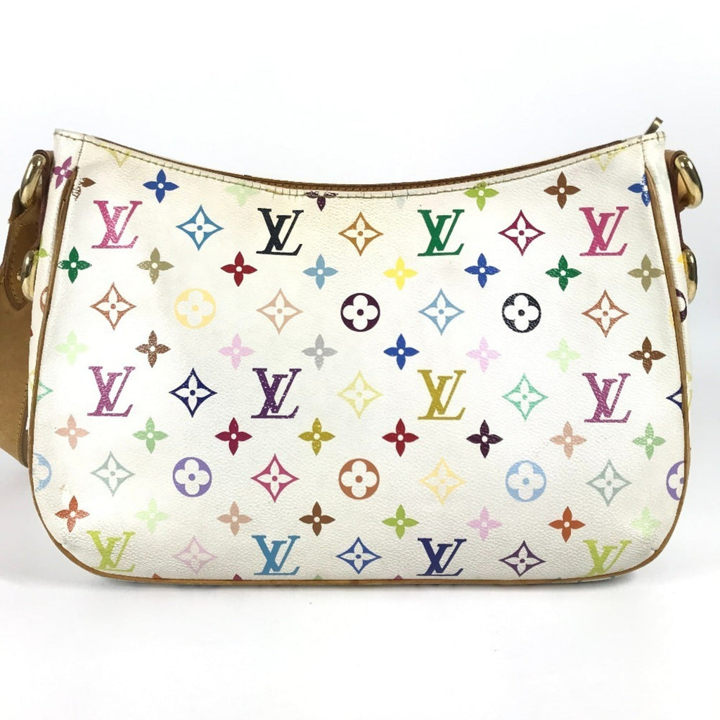 Louis Vuitton Blanc White Monogram Multicolore Shoulder Bag