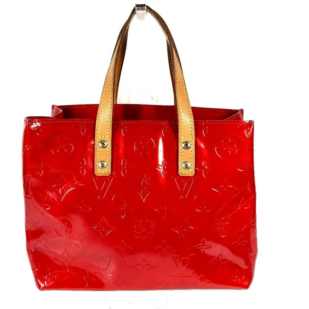 Louis Vuitton Red Color Rouge Monogram Vernis Handbag Tote Bag