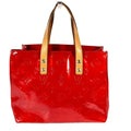Louis Vuitton Red Color Rouge Monogram Vernis Handbag Tote Bag