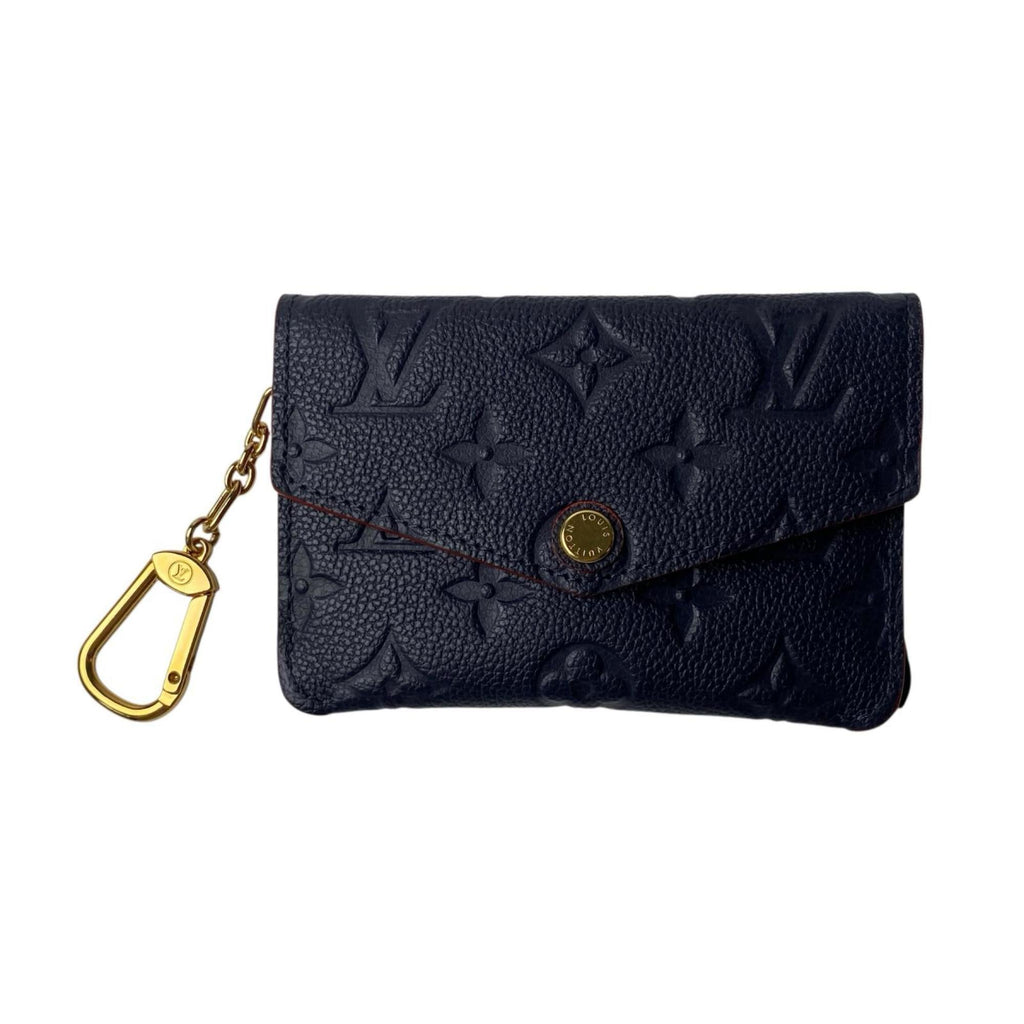 Louis Vuitton Monogram Empreinte Navy Red Color Leather Coin Purse/Coin Case