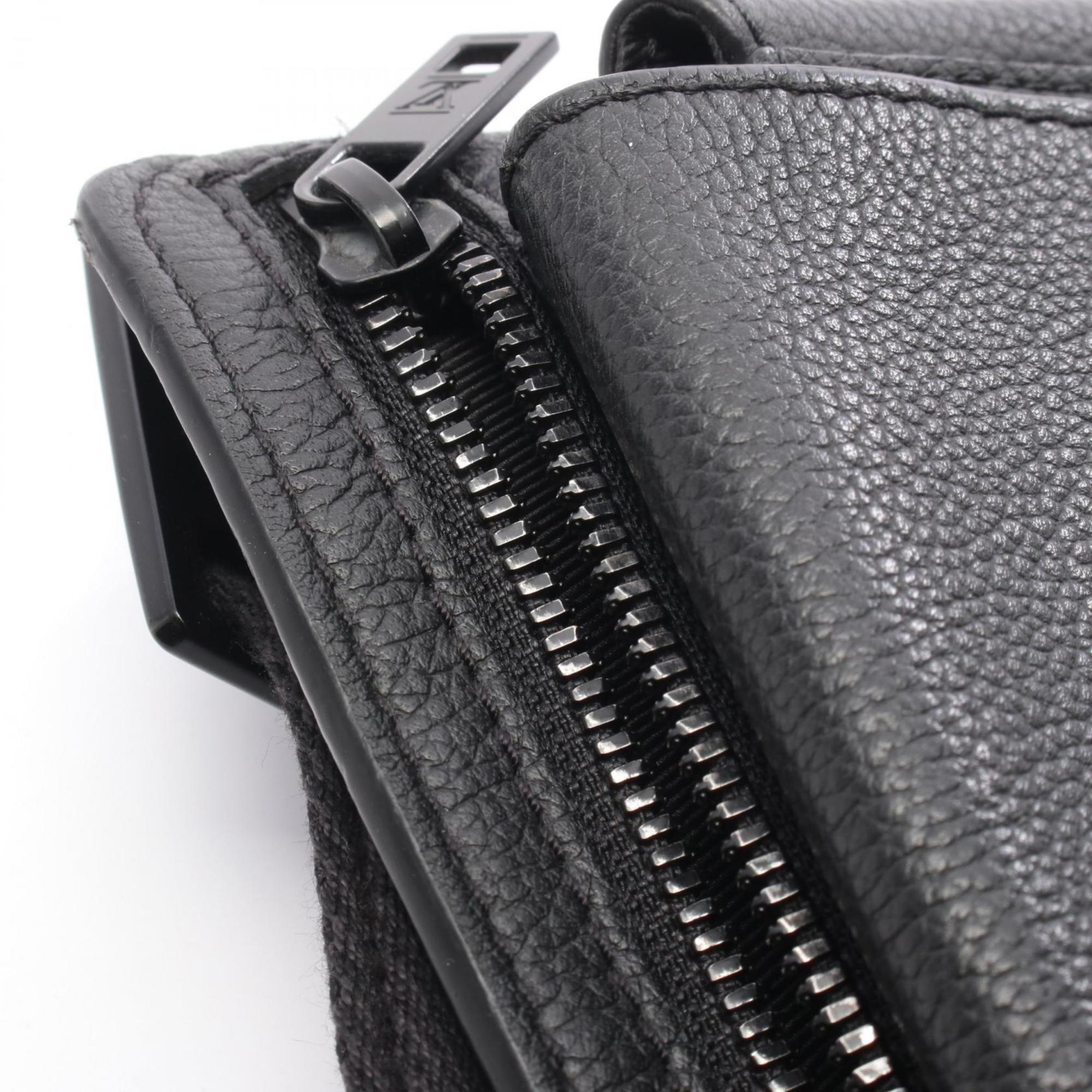 Louis Vuitton Black Noir Leather Fanny Pack