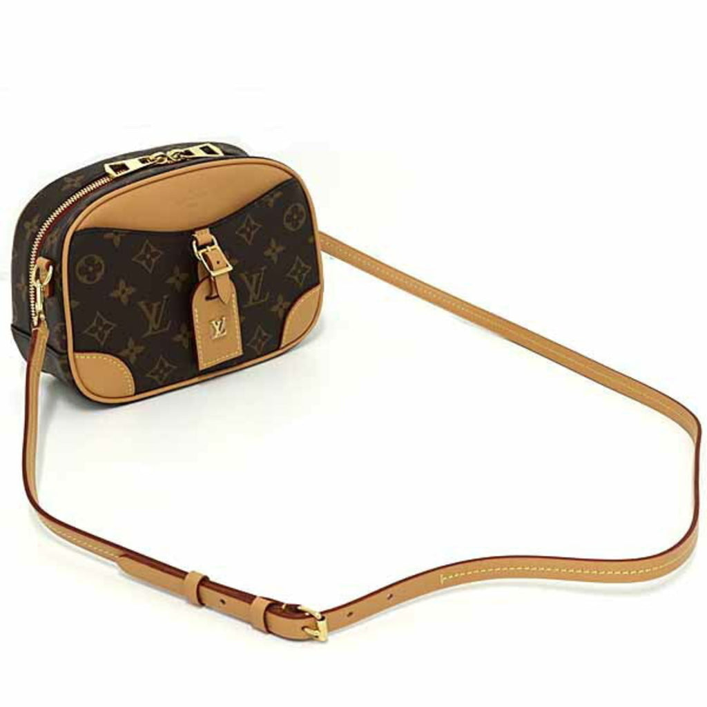 Louis Vuitton Brown Gold Monogram Monogram Leather Canvas Shoulder Bag