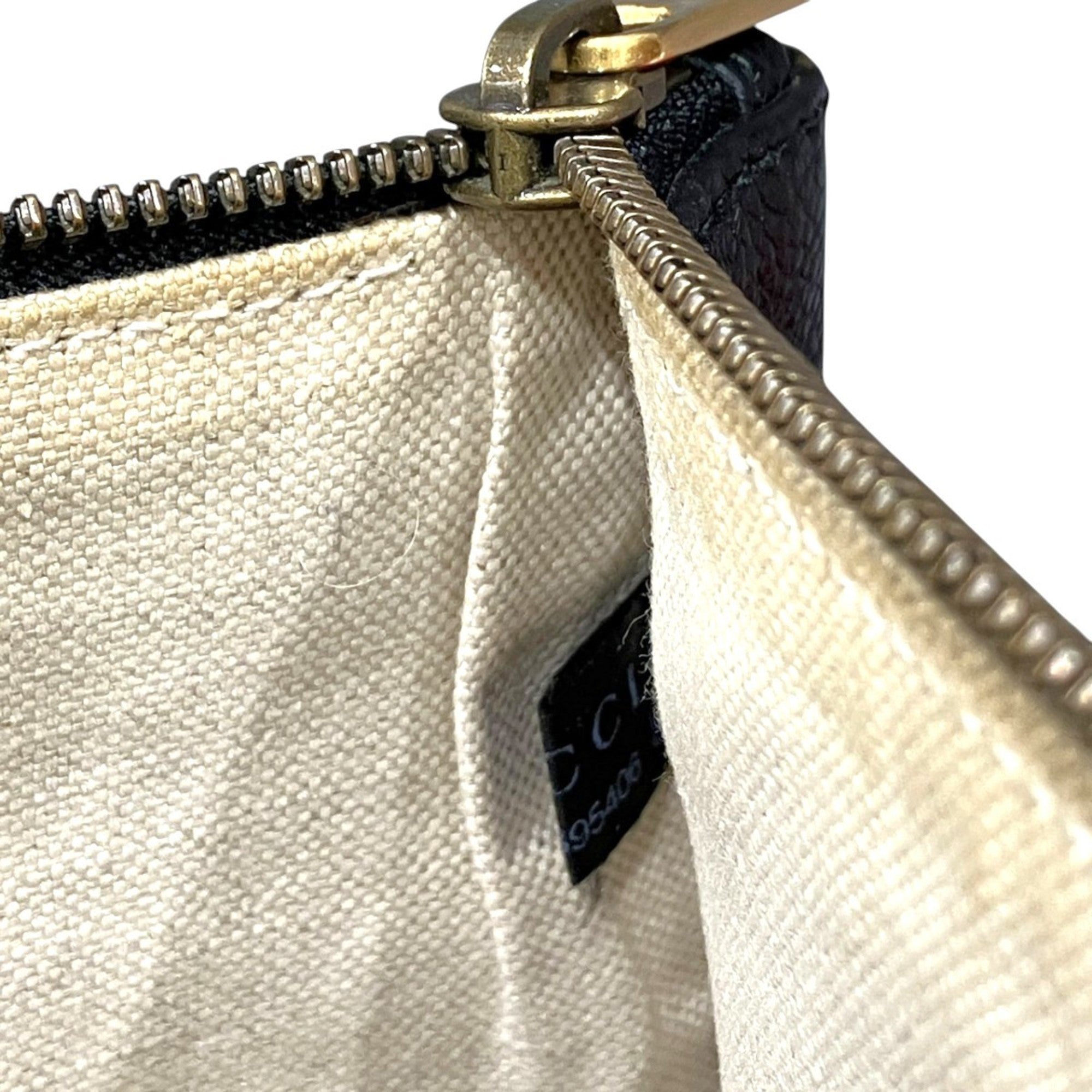 Gucci Black Leather Clutch Bag (Pre-Owned)