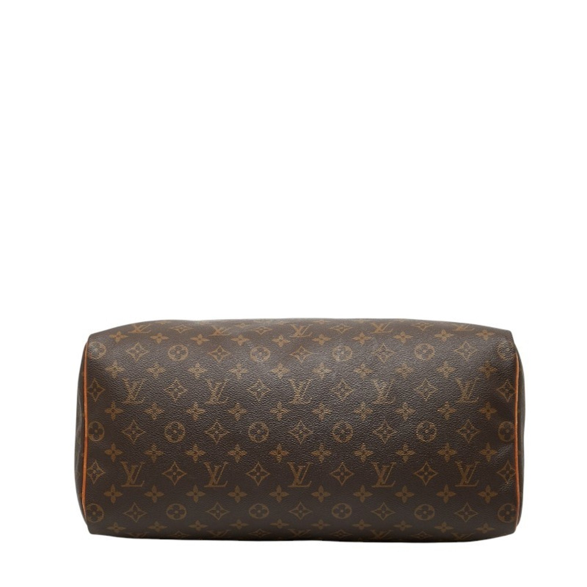 Louis Vuitton Brown Dark Brown Pvc Leather Boston Bag Handbag
