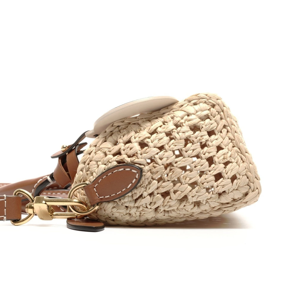 Louis Vuitton Beige Raffia Shoulder Bag