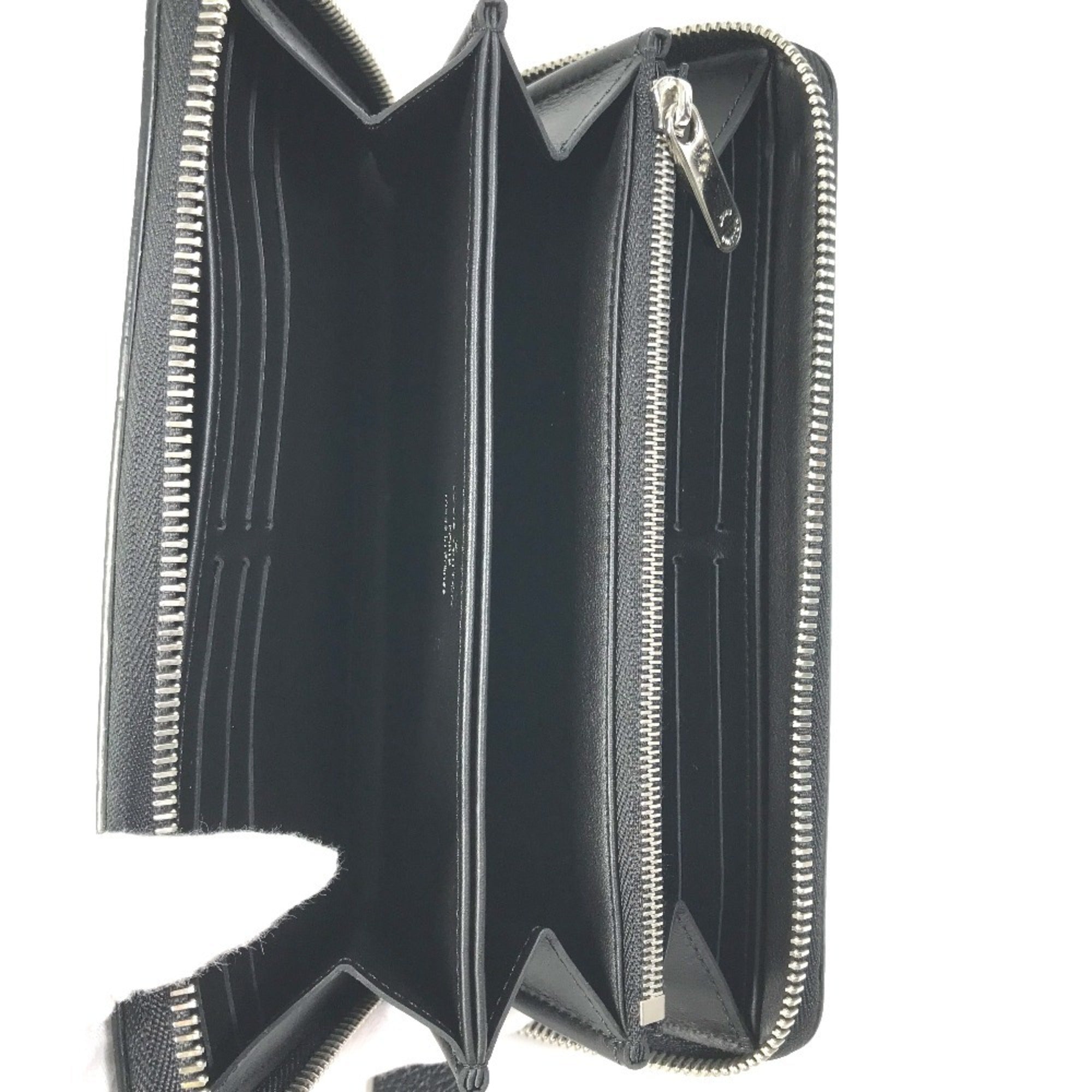 Louis Vuitton Black Mahina Leather Long Wallet