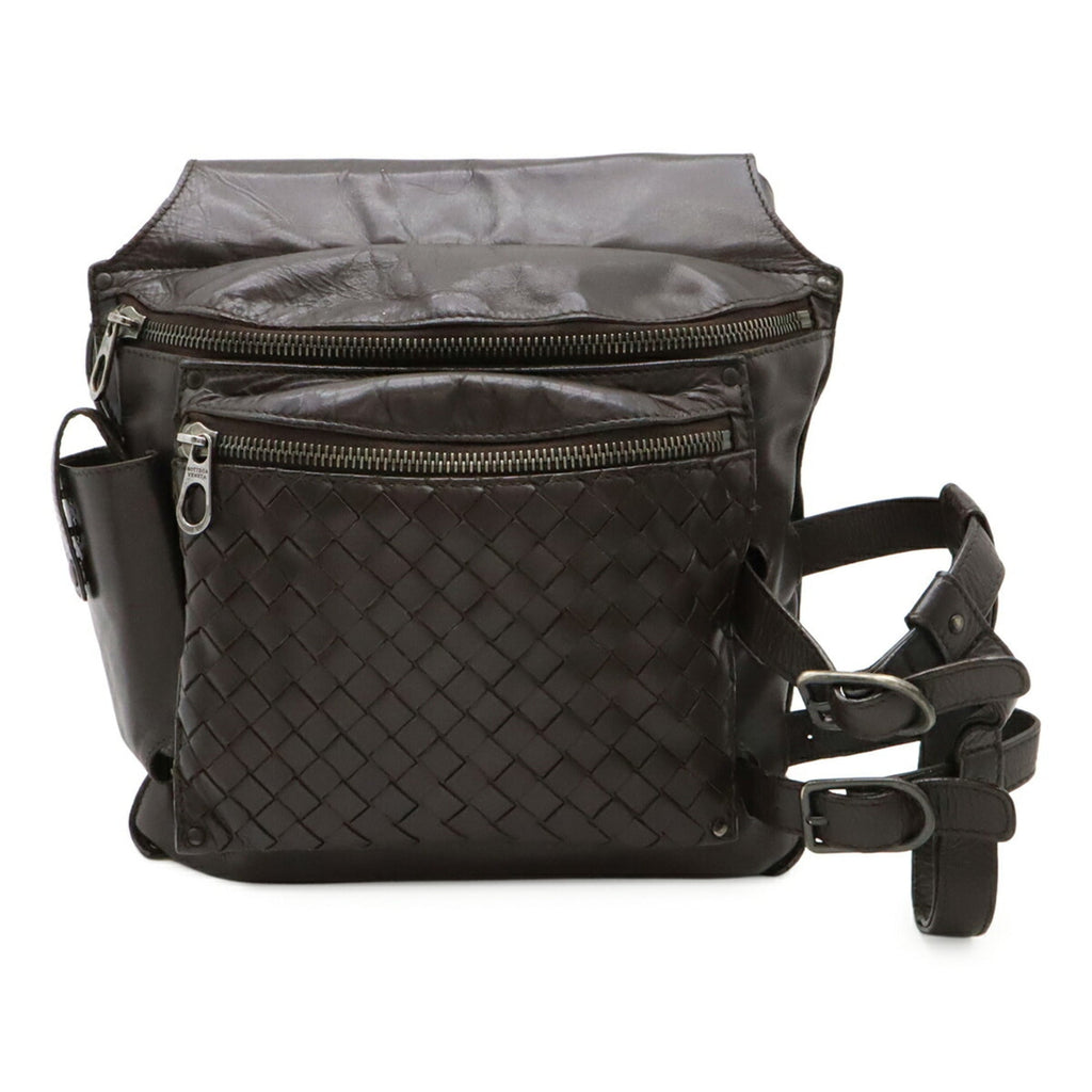 Bottega Veneta Brown Dark Brown Intrecciato Fanny Pack