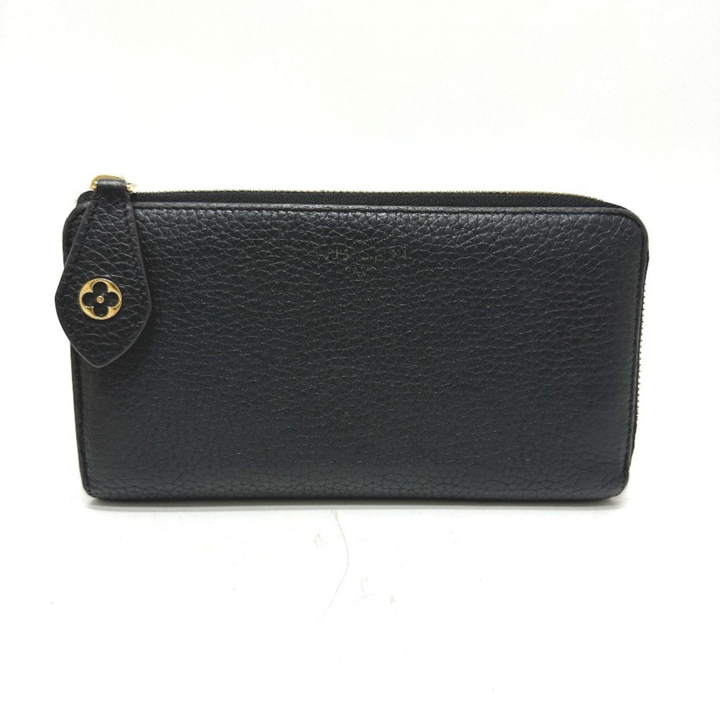 Louis Vuitton Black Leather Long Wallet