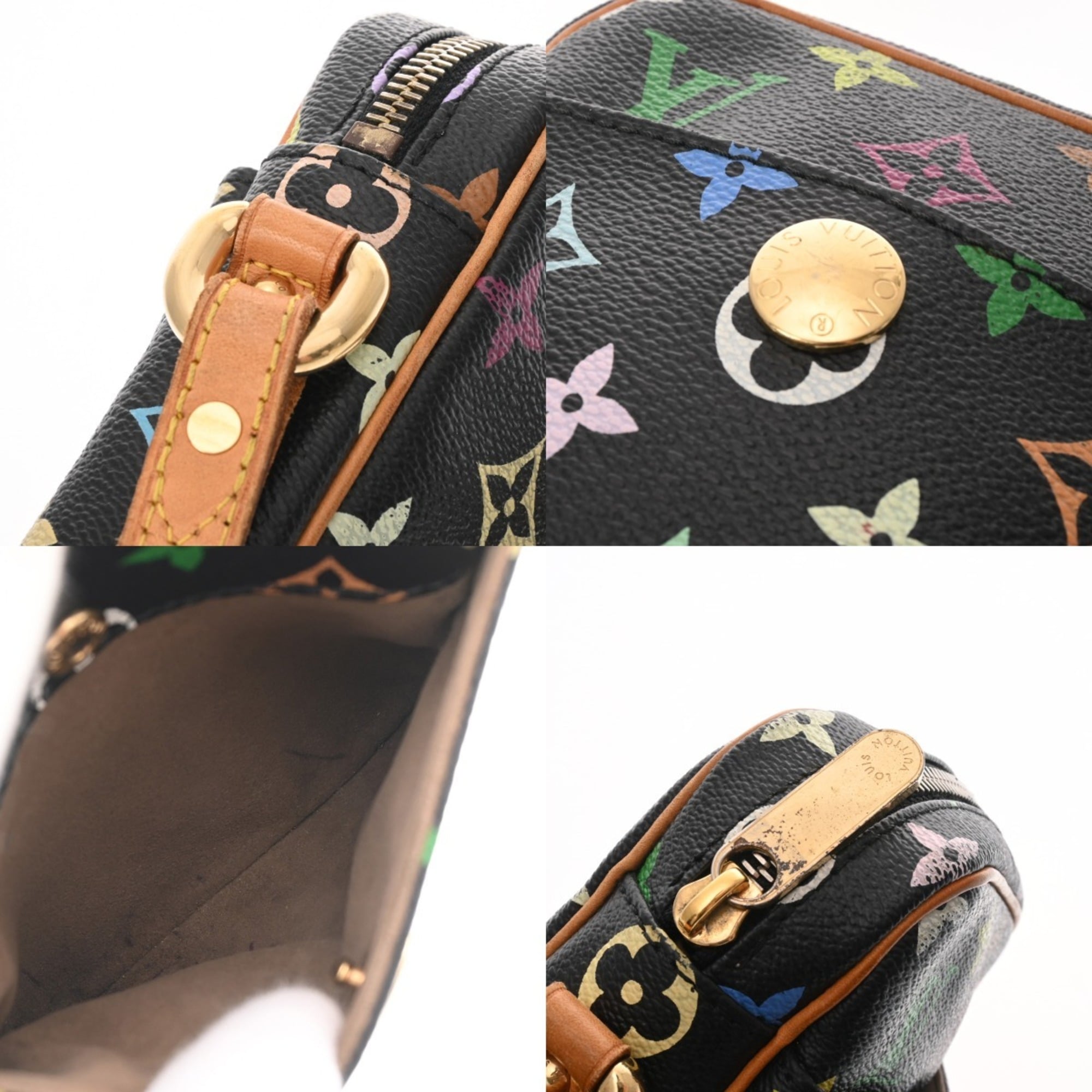 Louis Vuitton Multi-Color Noir Monogram Multicolore Shoulder Bag