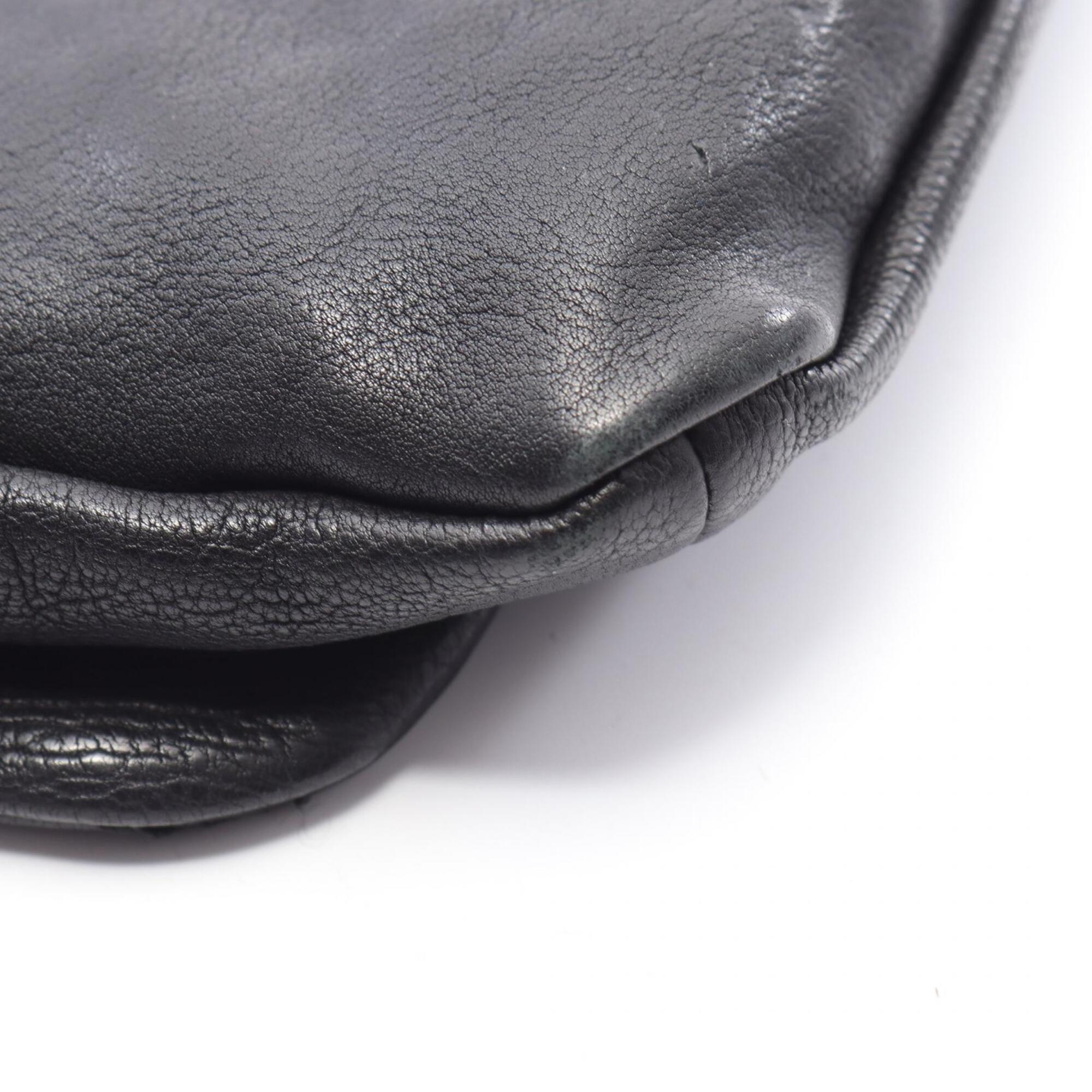 Chanel Black Leather Shoulder Bag