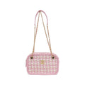 Chanel Gold Pink Viscose Leather Shoulder Bag