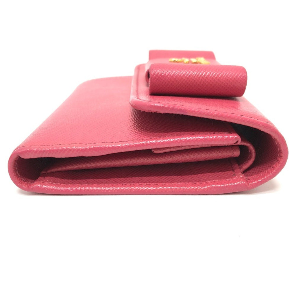 Prada Peonia Pink Saffiano Wallet (Tri-Fold)
