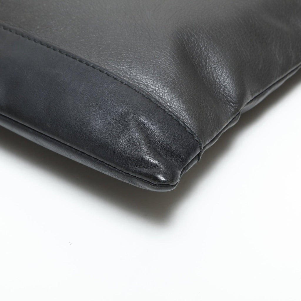 Balenciaga Black Leather Clutch