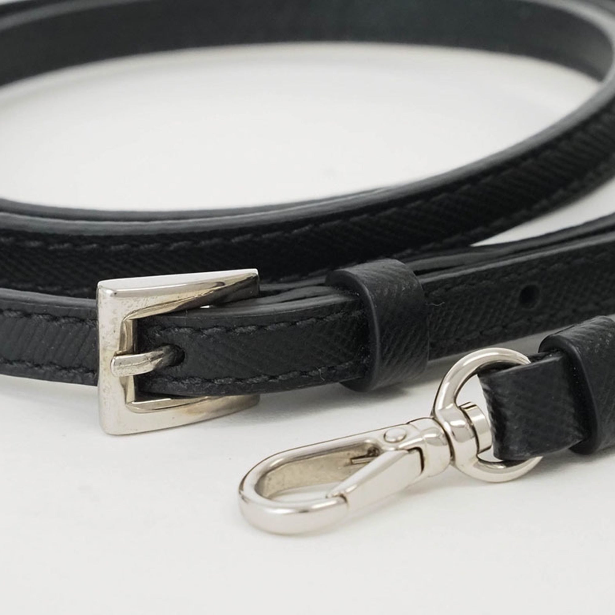 Prada Black Cotton Pochette Pouch Shoulder Bag
