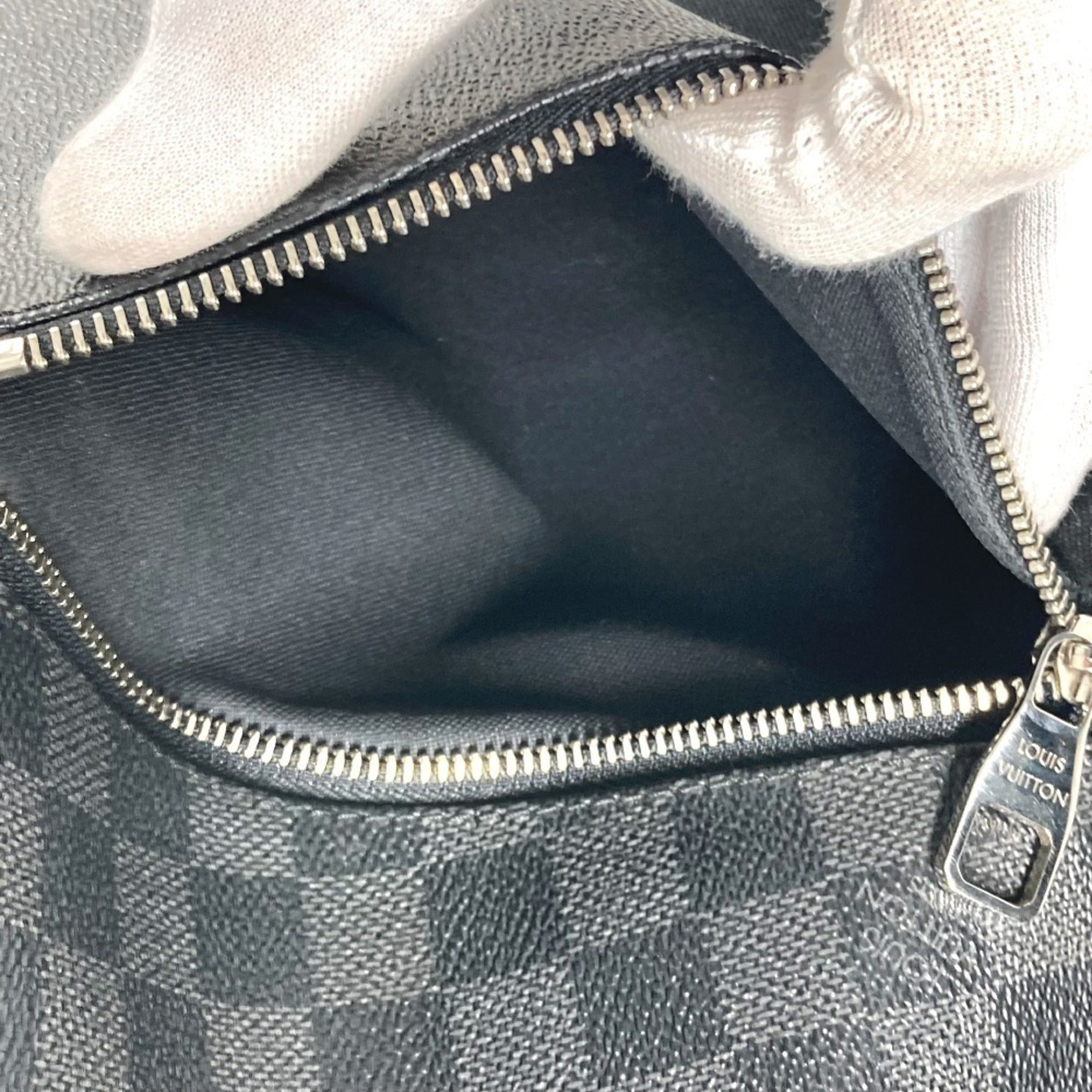Louis Vuitton Black Damier Graphite Shoulder Bag